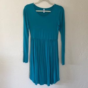Long sleeve Jersey Dress w/Pockets